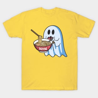 Cute ghost eating ramen T-Shirt